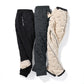 Men's Trousers Winter Velvet Thickening Loose Fleece Pants With Zip Pocket Large Size Windproof Warm Jogging Pants