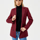 Womens Casual Blazer Jacket  Long Sleeve Work 0ffice Blazer Lapel  Jacket