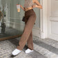 Brown Retro Jeans