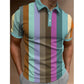 Men's 3D Rainbow Printing Summer Casual T-shirt Top