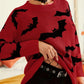 Women's Long Sleeved Halloween Jacquard Sweater Knitted Top Women's Clothing