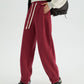 Loose Cropped Flanging Casual Pants