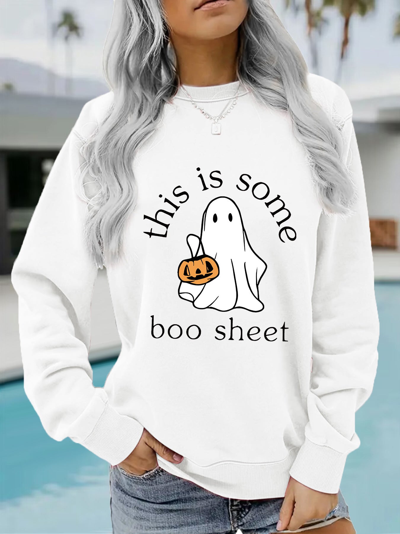 Long Sleeve Halloween Pullover