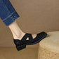 Ladies Retro Low Heel Pumps