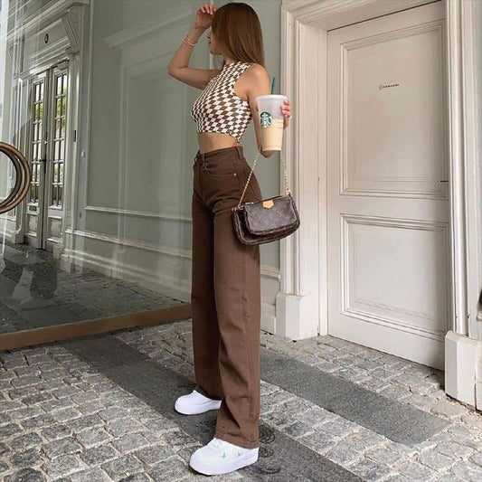 Brown Retro Jeans