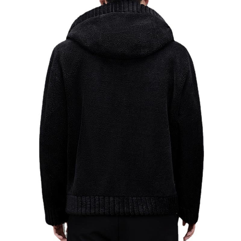 Cashmere Hooded Jacket with integrated Fur