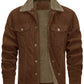 Corduroy Long Sleeve Plush Jacket