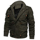 Men Winter Fleece Jacket Warm Hooded Coat Thermal Thick Outerwear Male Military Jacket