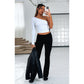 Women's Fashion Low Waist Bell-bottom Pants